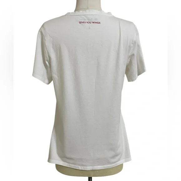 RED BULL Racing White Short Sleeve Graphic Tee Gives You Wings - Picture 3 of 7